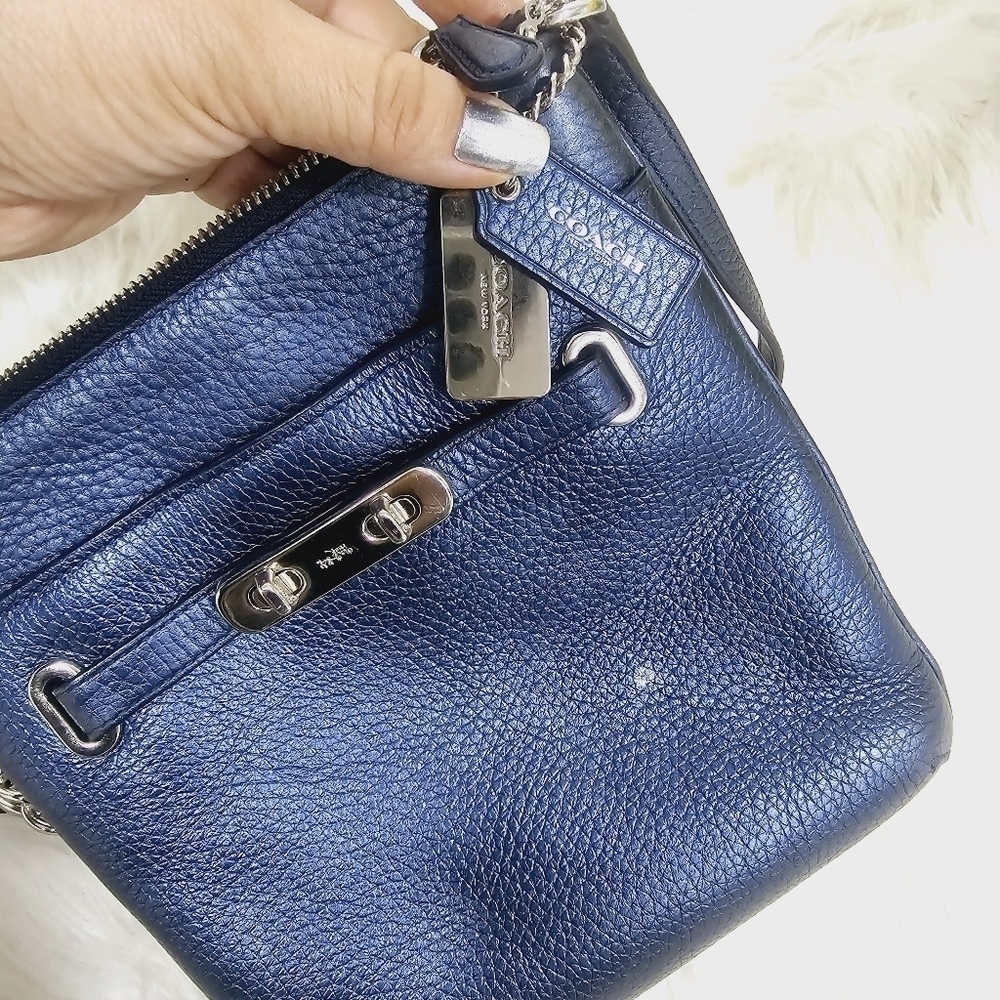 Coach blue crossbody - Picture 17 of 17